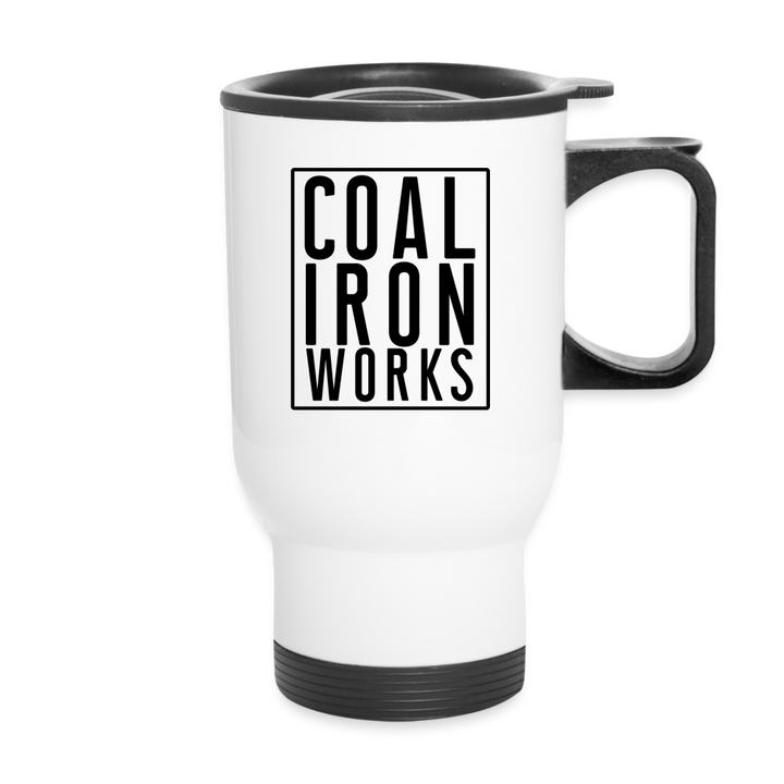 Coal Iron Works Travel Mug - white