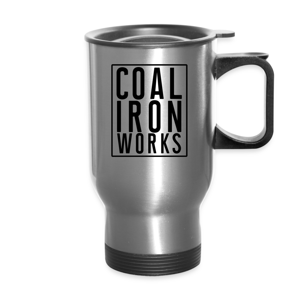 Coal Iron Works Travel Mug - silver