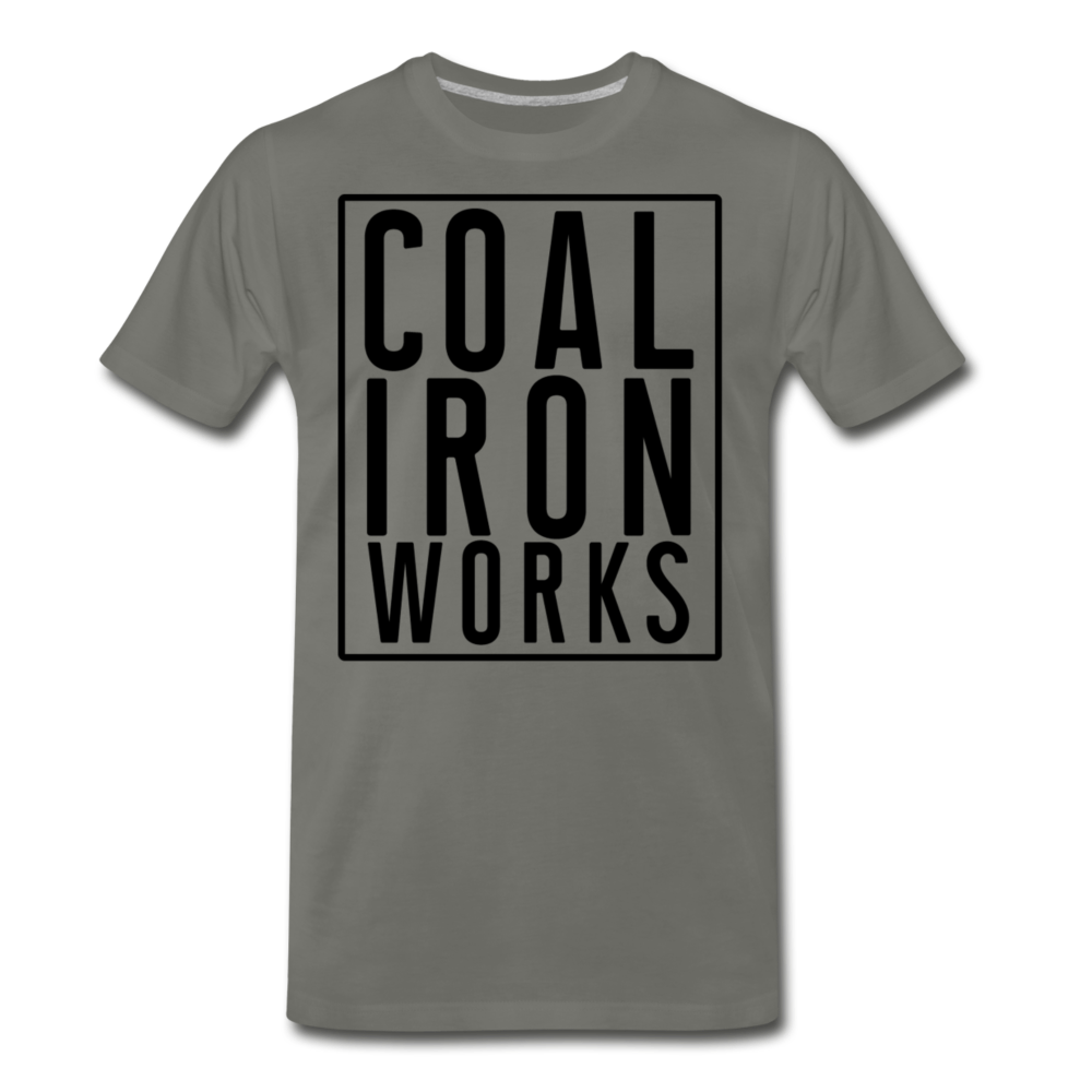 Men's Premium CIW Logo T-Shirt - asphalt gray