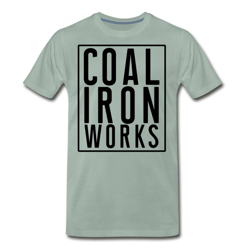 Men's Premium CIW Logo T-Shirt - steel green