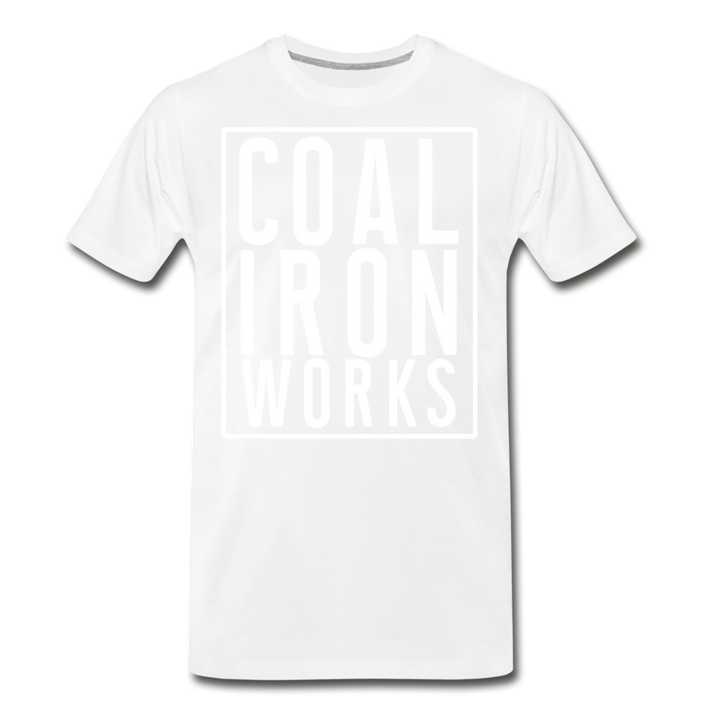 Men's Premium CIW White Logo T-Shirt - white