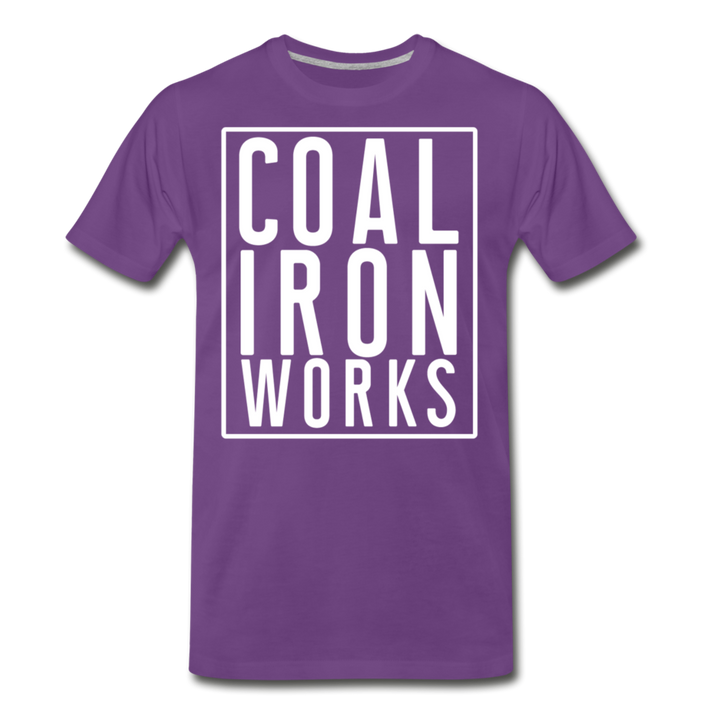Men's Premium CIW White Logo T-Shirt - purple