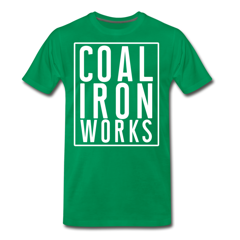 Men's Premium CIW White Logo T-Shirt - kelly green