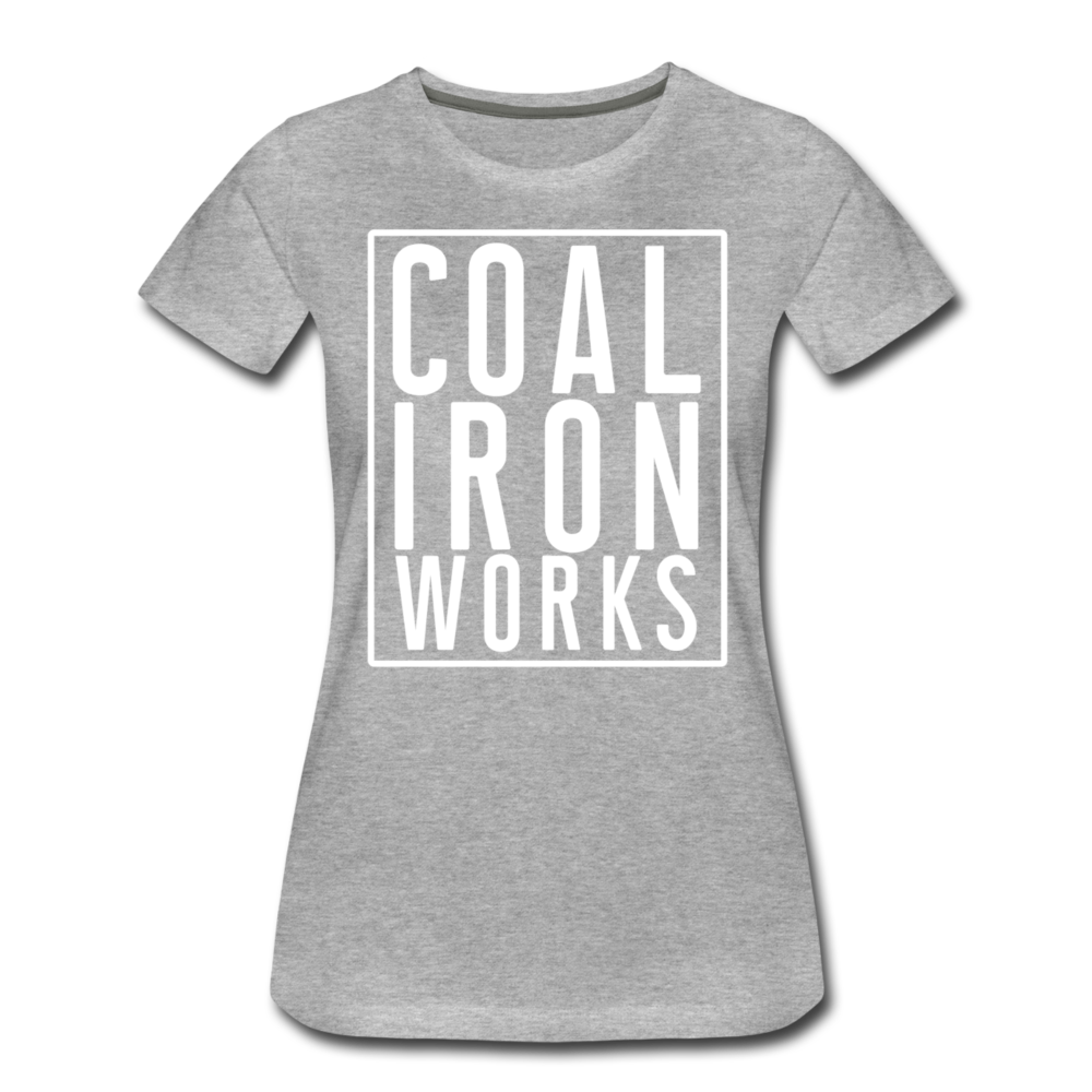 Women’s Premium CIW White Logo T-Shirt - heather gray