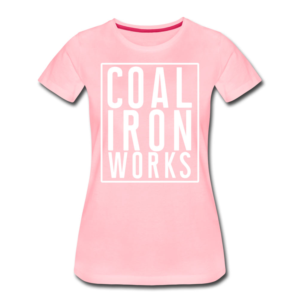 Women’s Premium CIW White Logo T-Shirt - pink