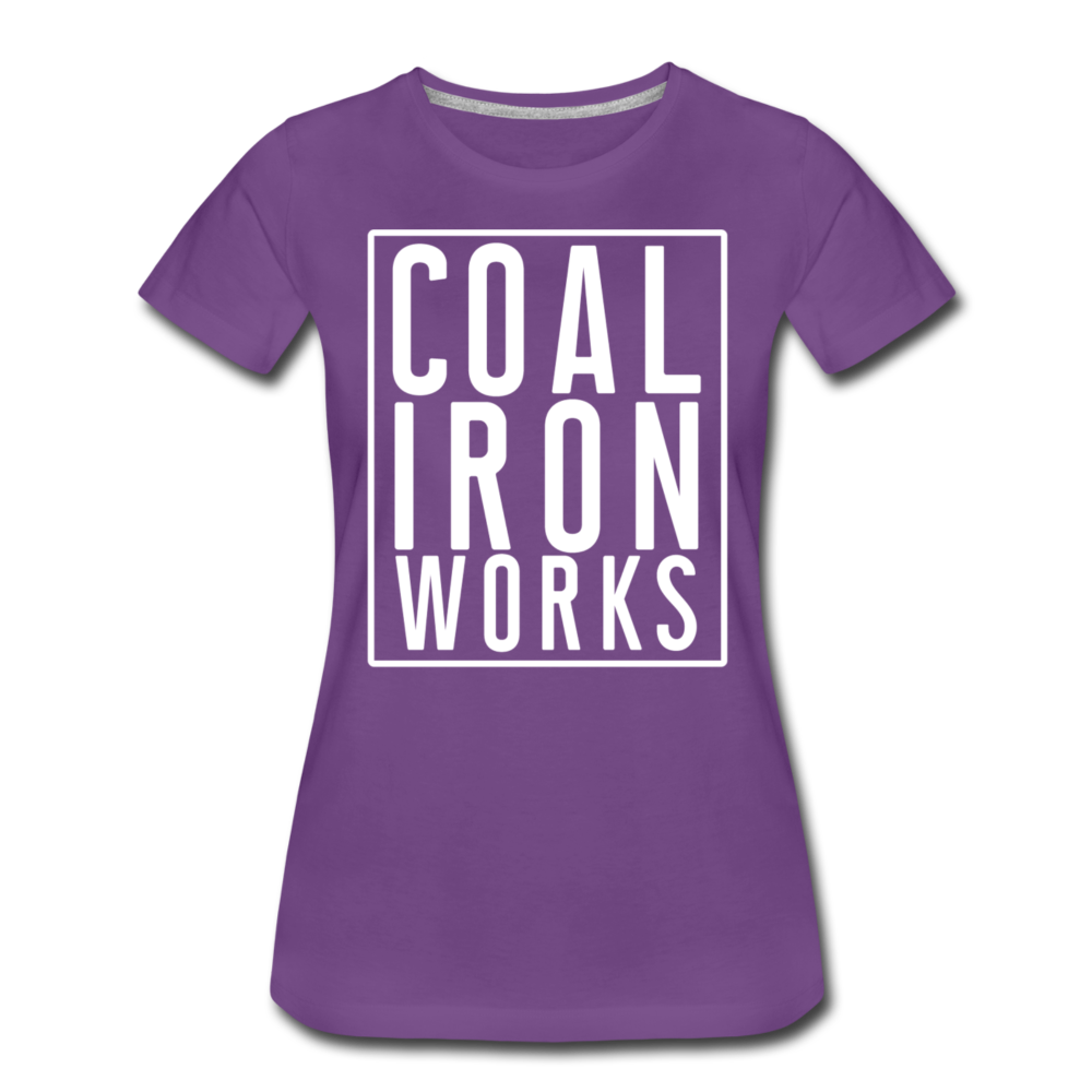 Women’s Premium CIW White Logo T-Shirt - purple