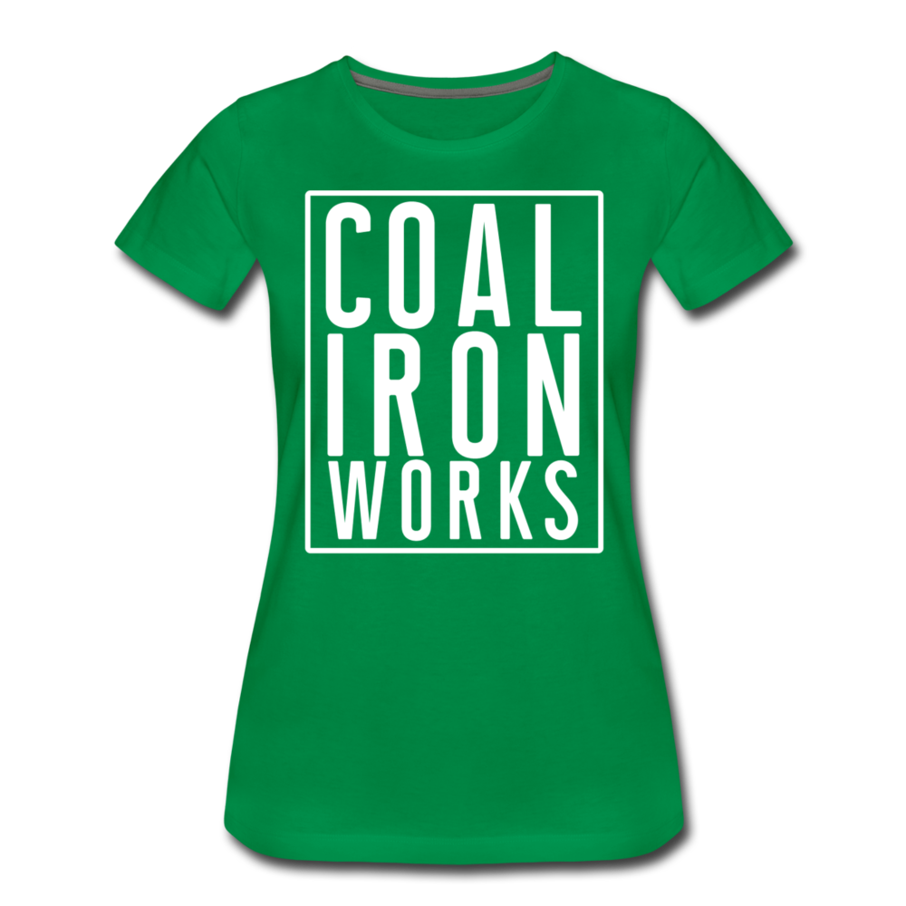 Women’s Premium CIW White Logo T-Shirt - kelly green