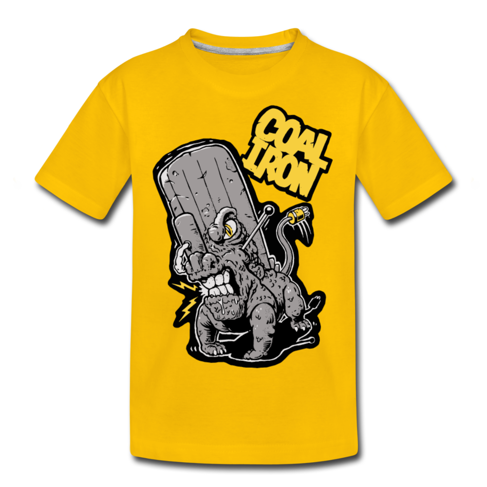 Kids' Premium MONSTER 16-Ton T-Shirt - sun yellow