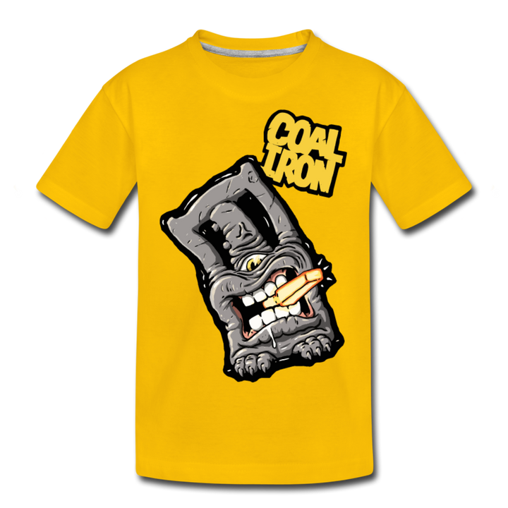 Kids' Premium MONSTER 12-Ton T-Shirt - sun yellow