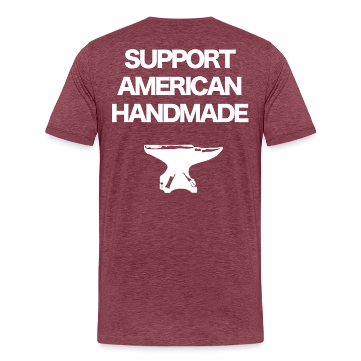 American Made Premium T-Shirt - heather burgundy